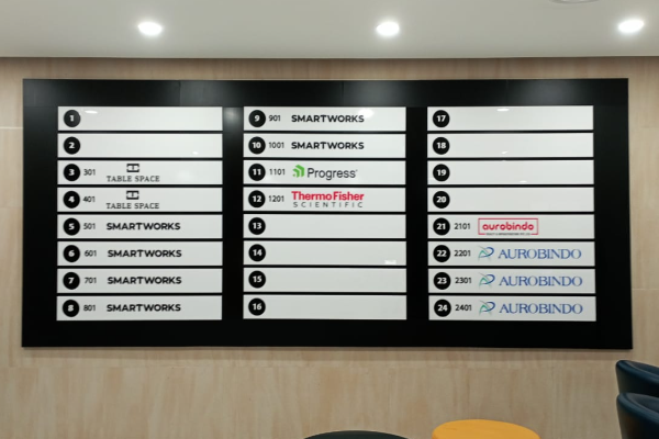 Acrylic Reception Signage